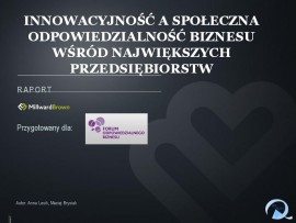 Zrównoważona innowacyjność w polskich przedsiębiorstwach