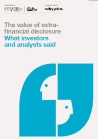 The value of extrafinancial disclosure. What investors and analysts said