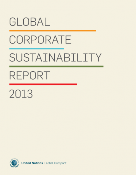 Global Corporate Sustainability Report 2013
