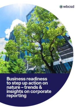 Business readiness to step up action on nature – trends & insights on corporate reporting